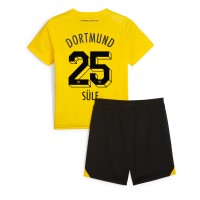 Camisa de time de futebol Borussia Dortmund Niklas Sule #25 Replicas 1º Equipamento Infantil 2023-24 Manga Curta (+ Calças curtas)